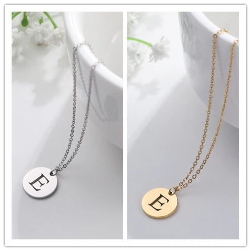 Letter Necklace, 18K Gold-Plated