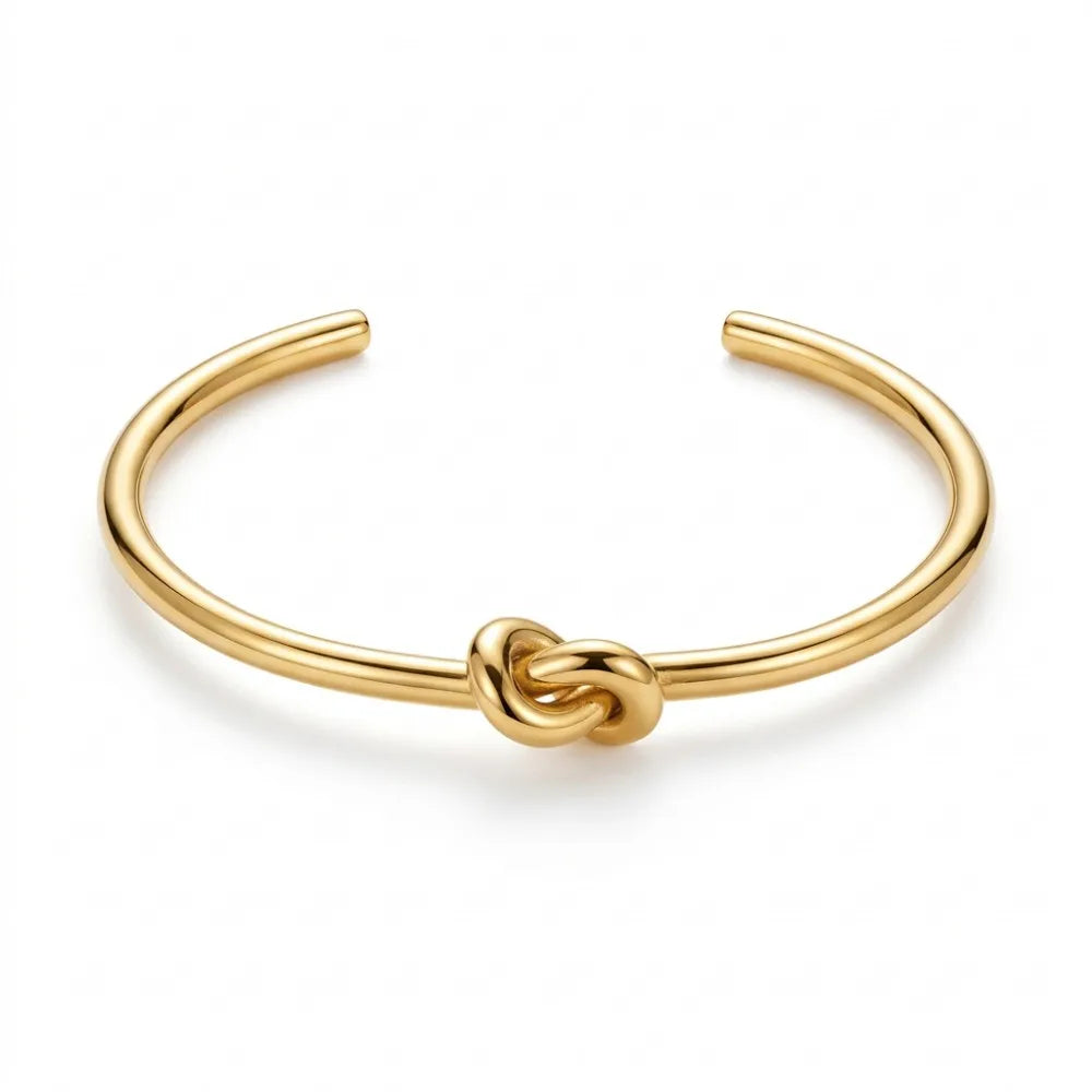 Knot Bracelet, 18K Gold-Plated