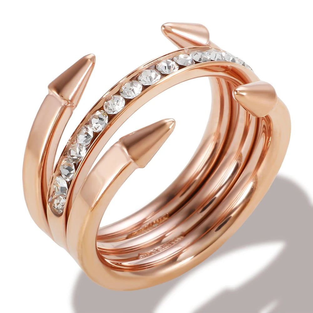 Pointed Ring, 18K Gold-Plated
