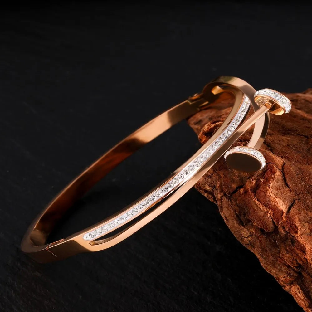 Zircon Bracelet 18K Gold Plated