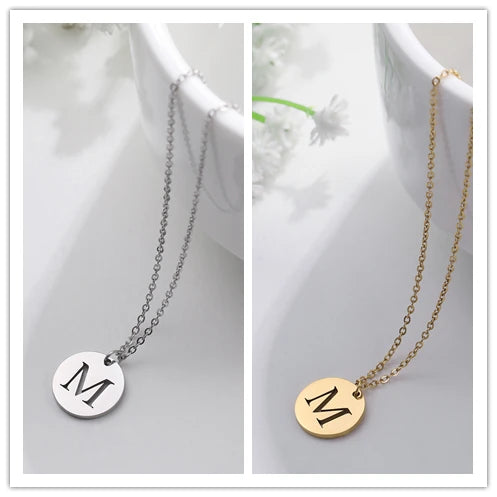 Letter Necklace, 18K Gold-Plated
