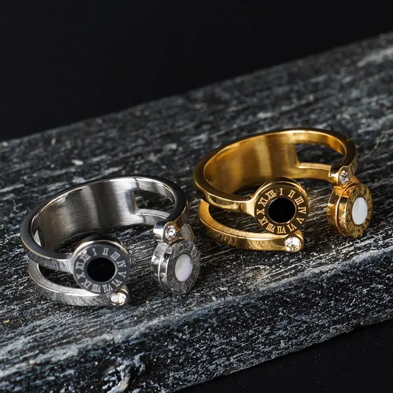 Numeral Ring, 18K Gold-Plated Adjustable