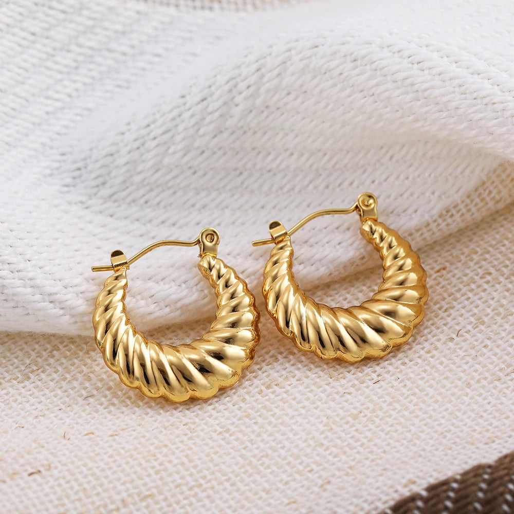 Croissant Hoop Earrings