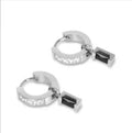 black pedant Earring