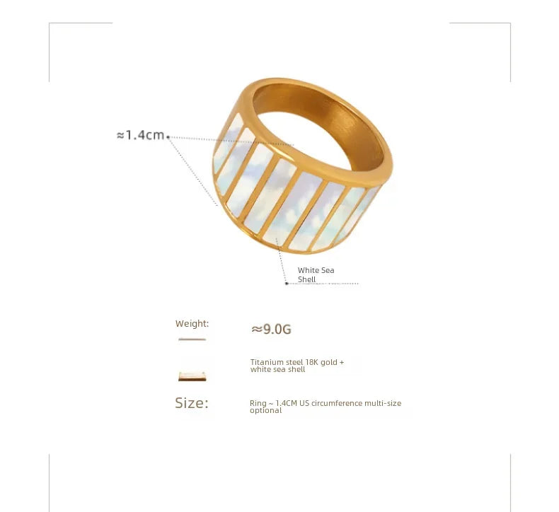 Queen Ring, 18K Gold-Plated
