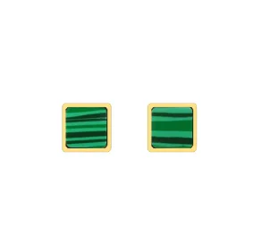 Green marble Earring