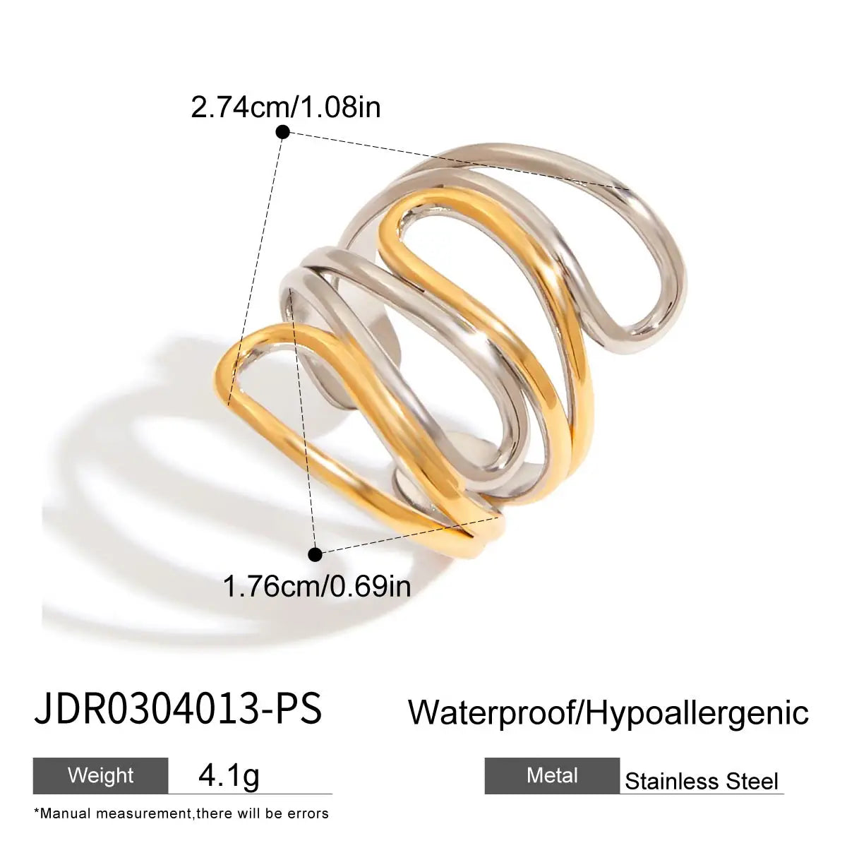Ring Two-Tone Irregular Line 05