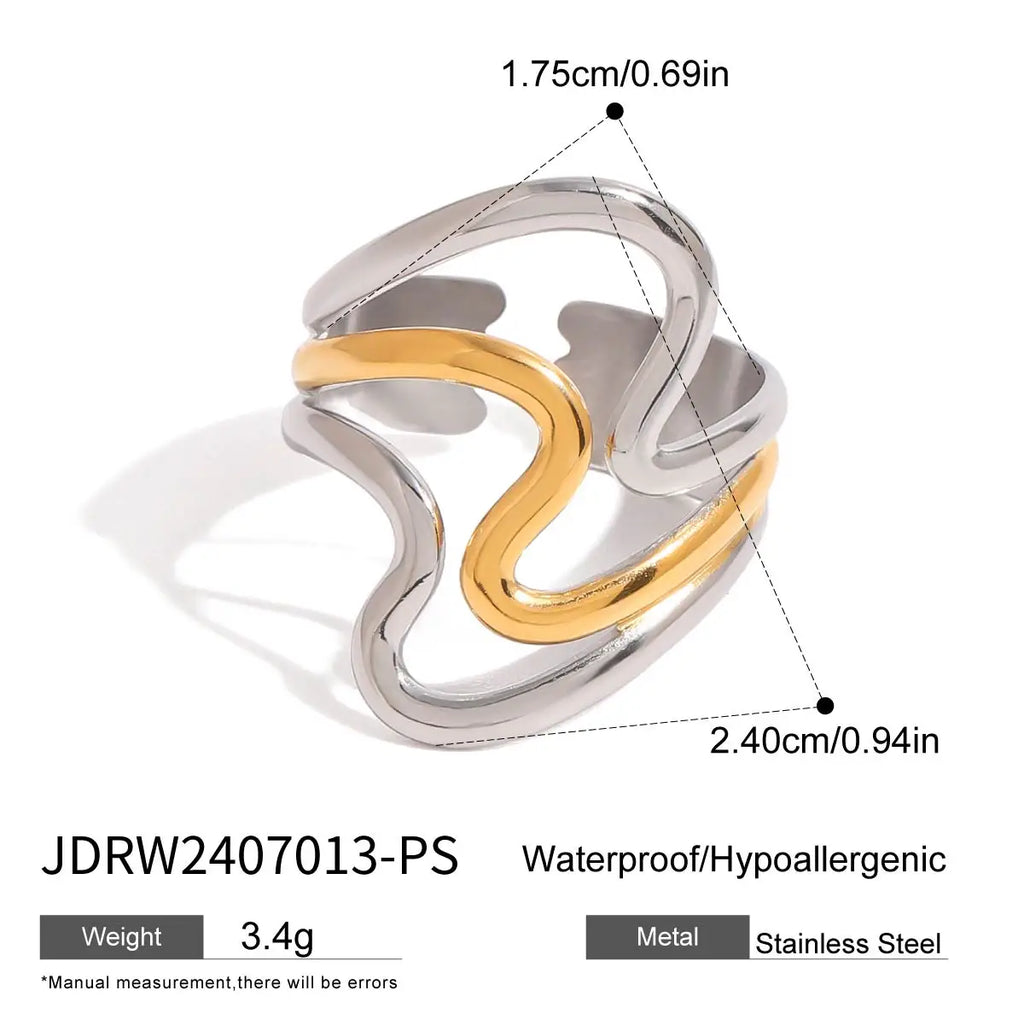 Ring Two-Tone Irregular Line 01