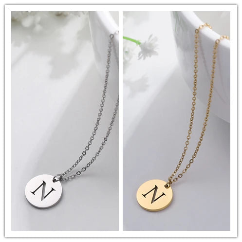 Letter Necklace, 18K Gold-Plated
