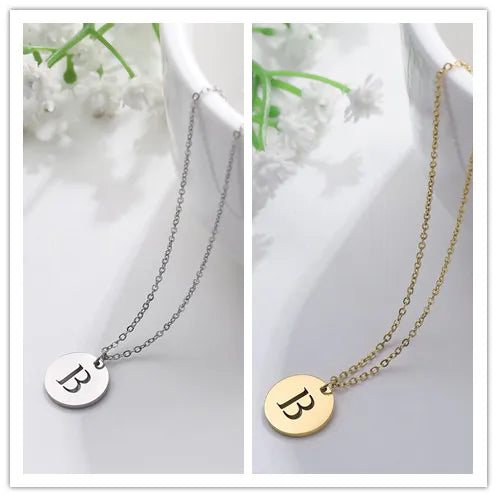 Letter Necklace, 18K Gold-Plated