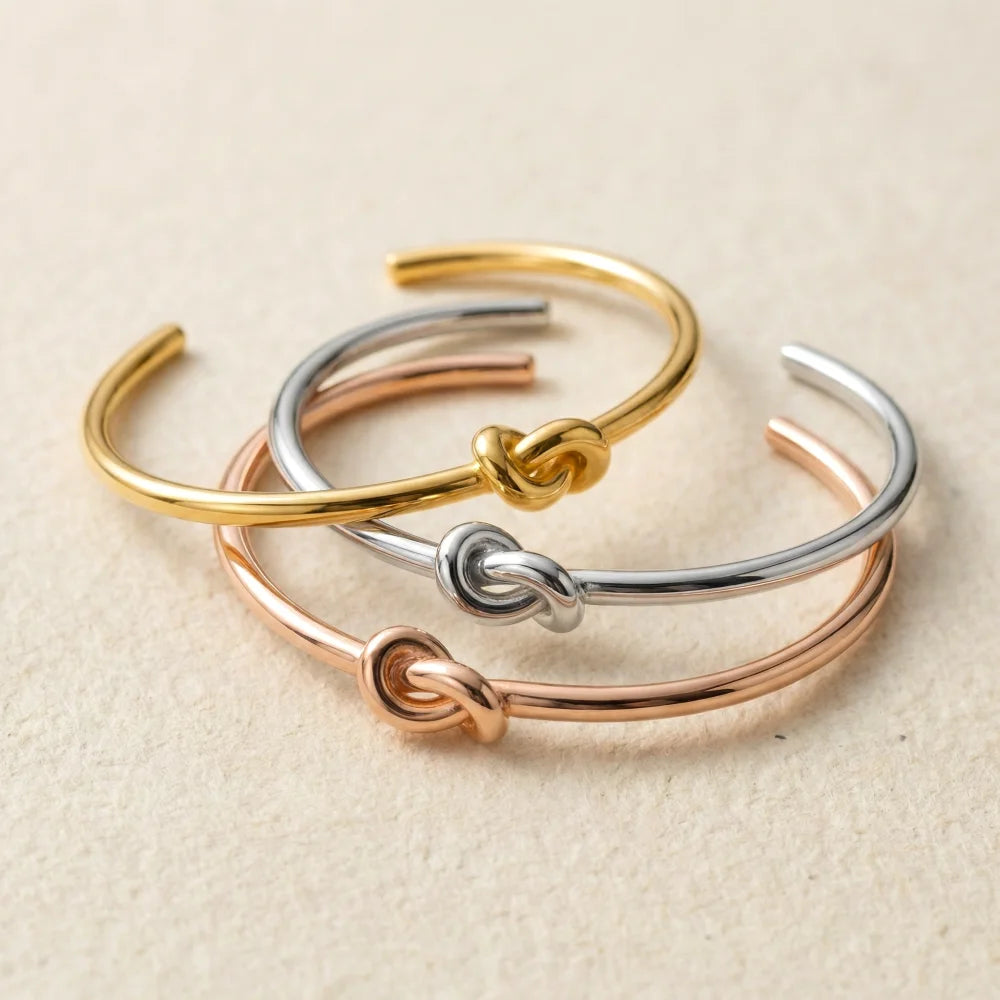 Knot Bracelet, 18K Gold-Plated