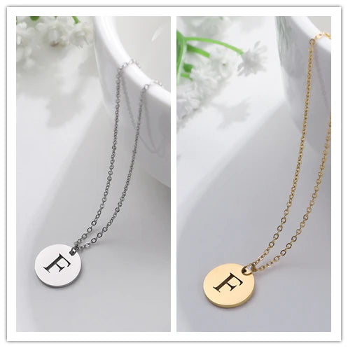 Letter Necklace, 18K Gold-Plated