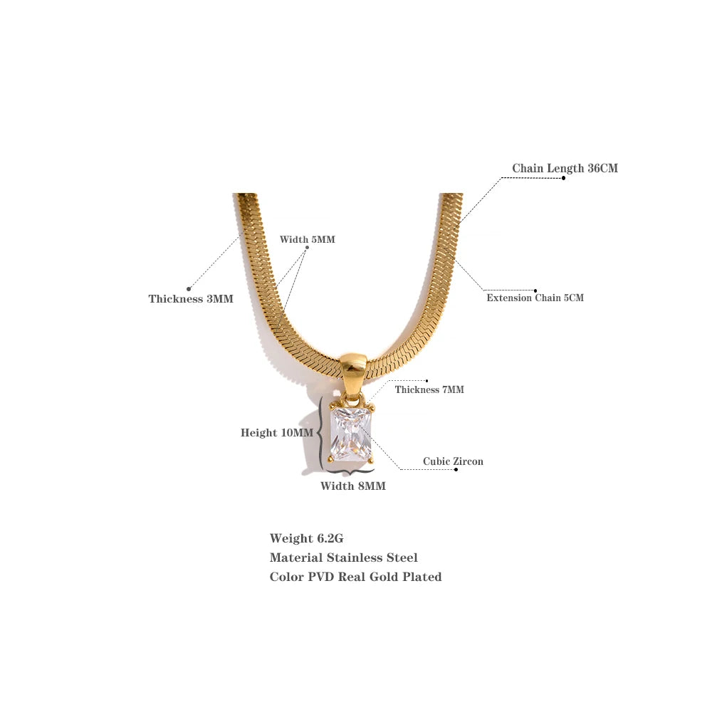 Cubic Zirconia White Necklace