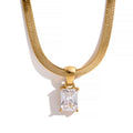 Cubic Zirconia White Necklace