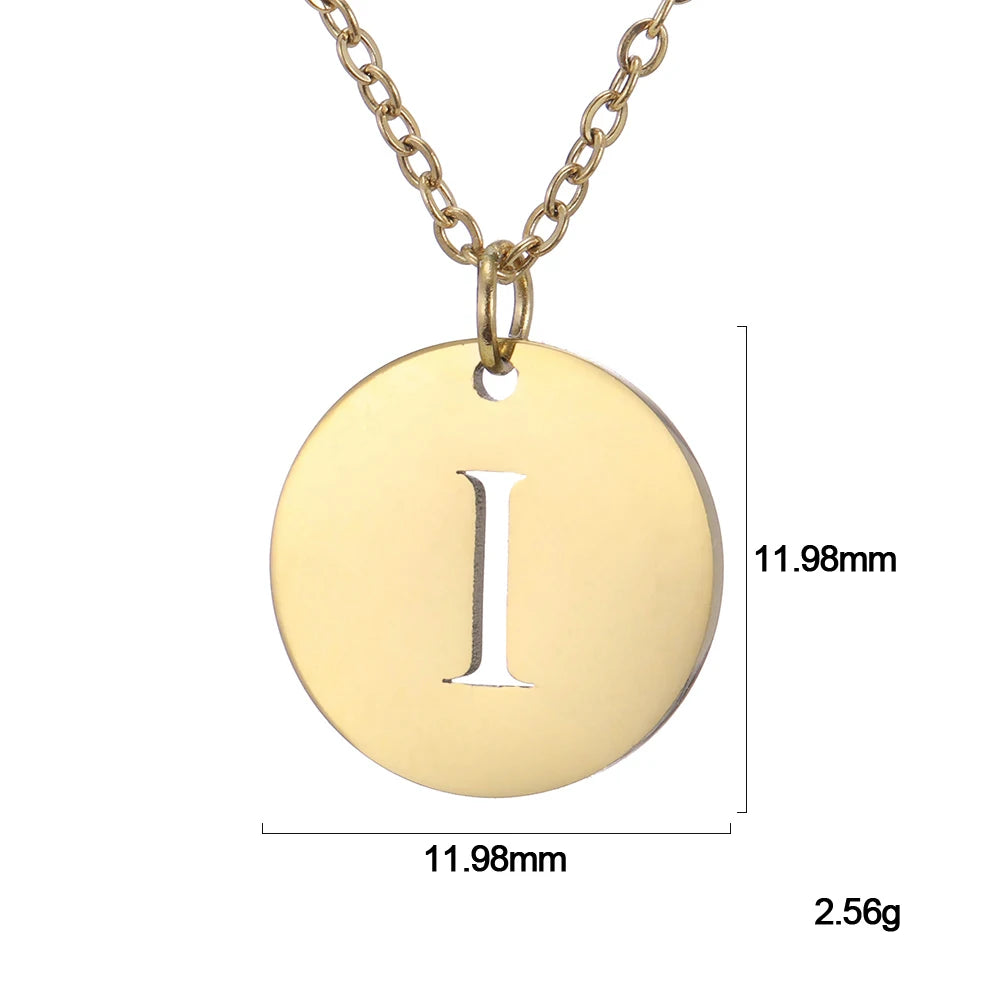 Letter Necklace, 18K Gold-Plated