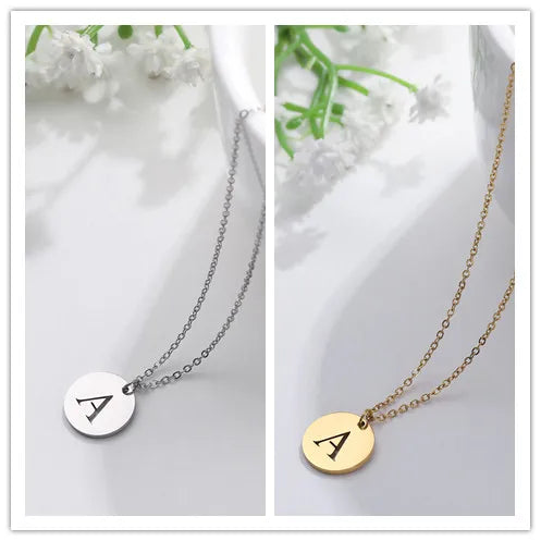Letter Necklace, 18K Gold-Plated