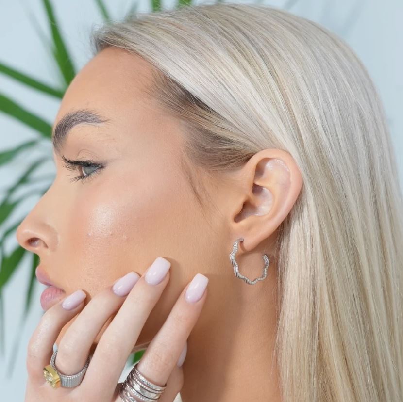 texture Earring Silver
