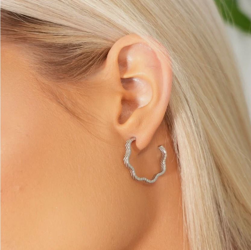 texture Earring Silver