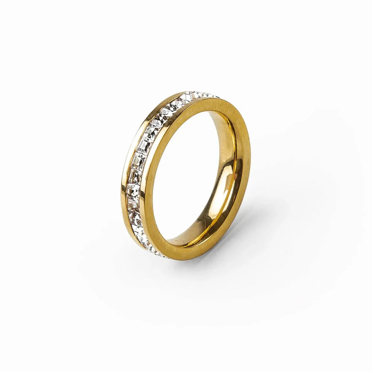 Sparkling Ring, Gold-Plated
