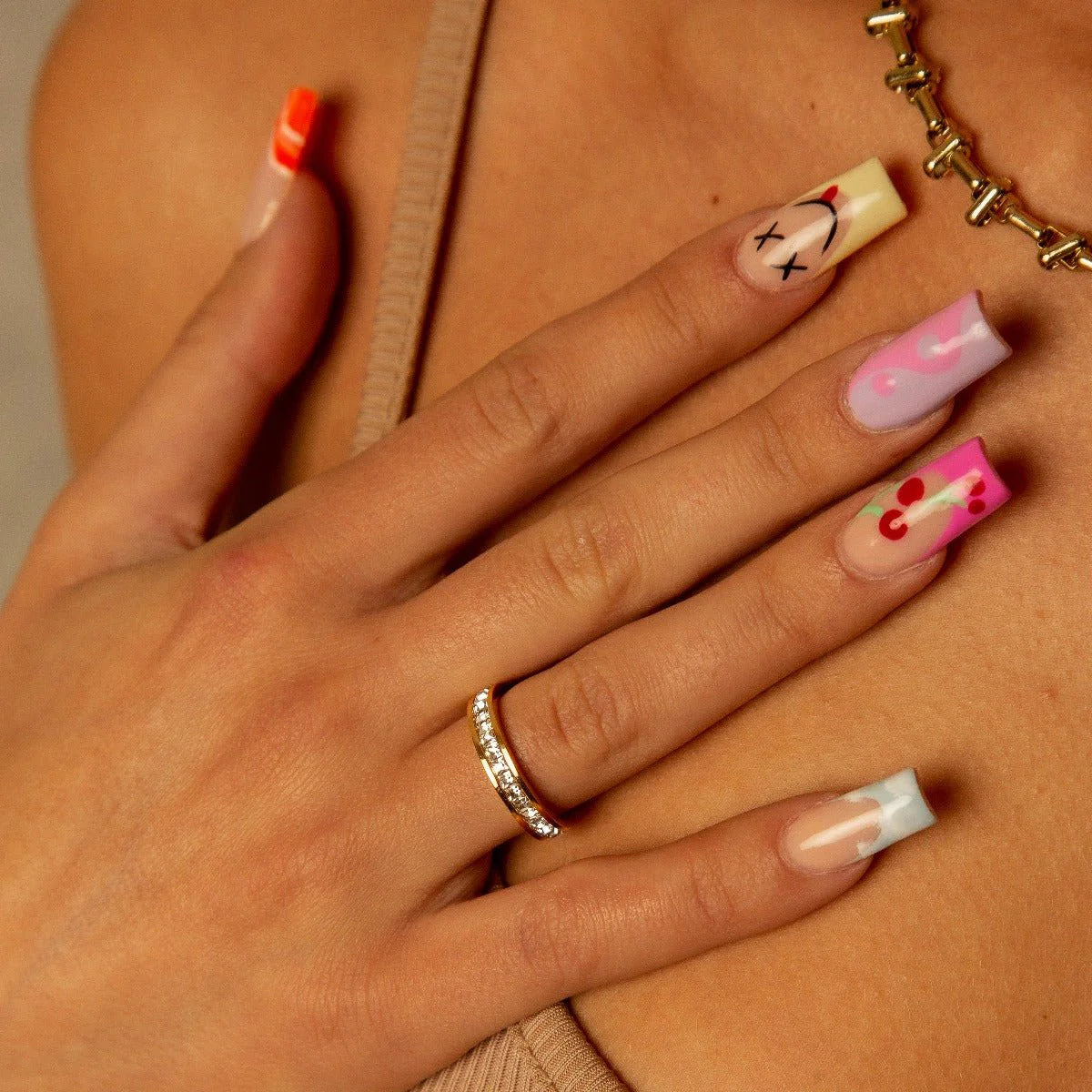 Sparkling Ring, Gold-Plated