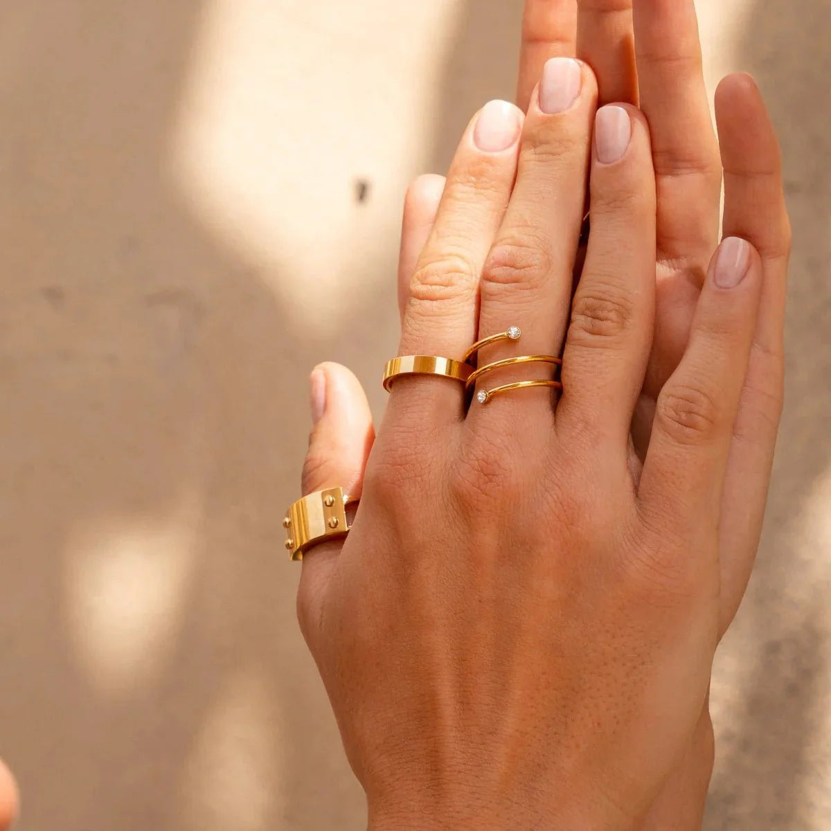 Spiral Ring, 18K Gold-Plated