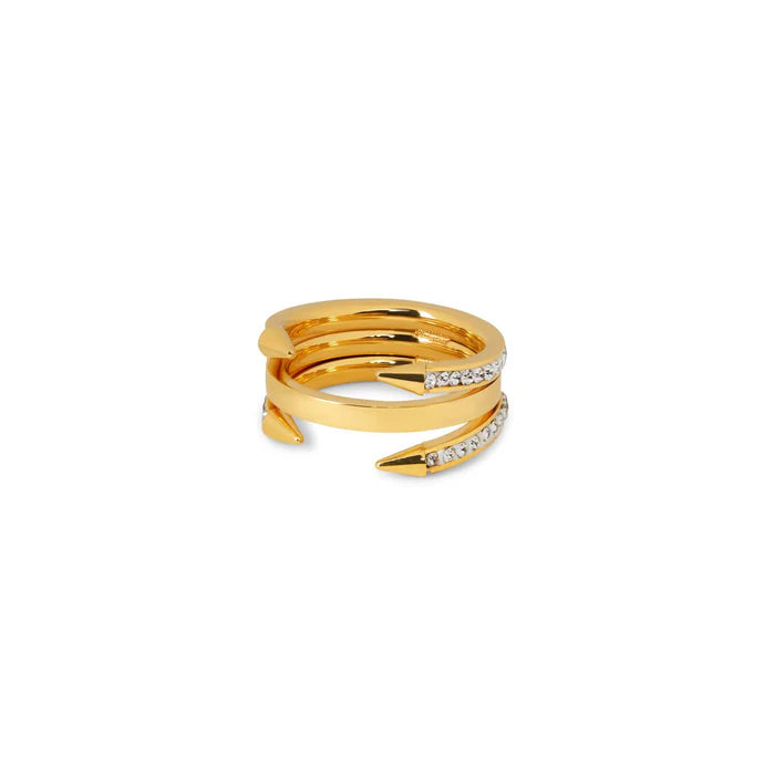 Pointed Ring, 18K Gold-Plated