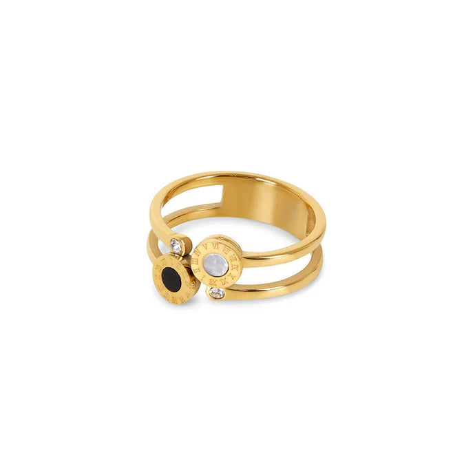Numeral Ring, 18K Gold-Plated Adjustable