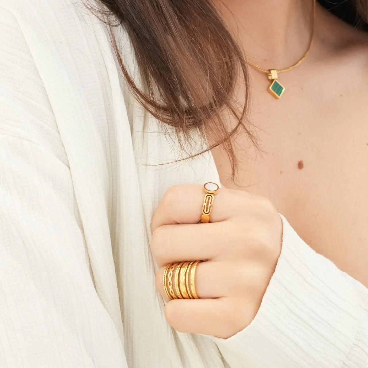 Royal Ring 18K Gold Plated Adjustable