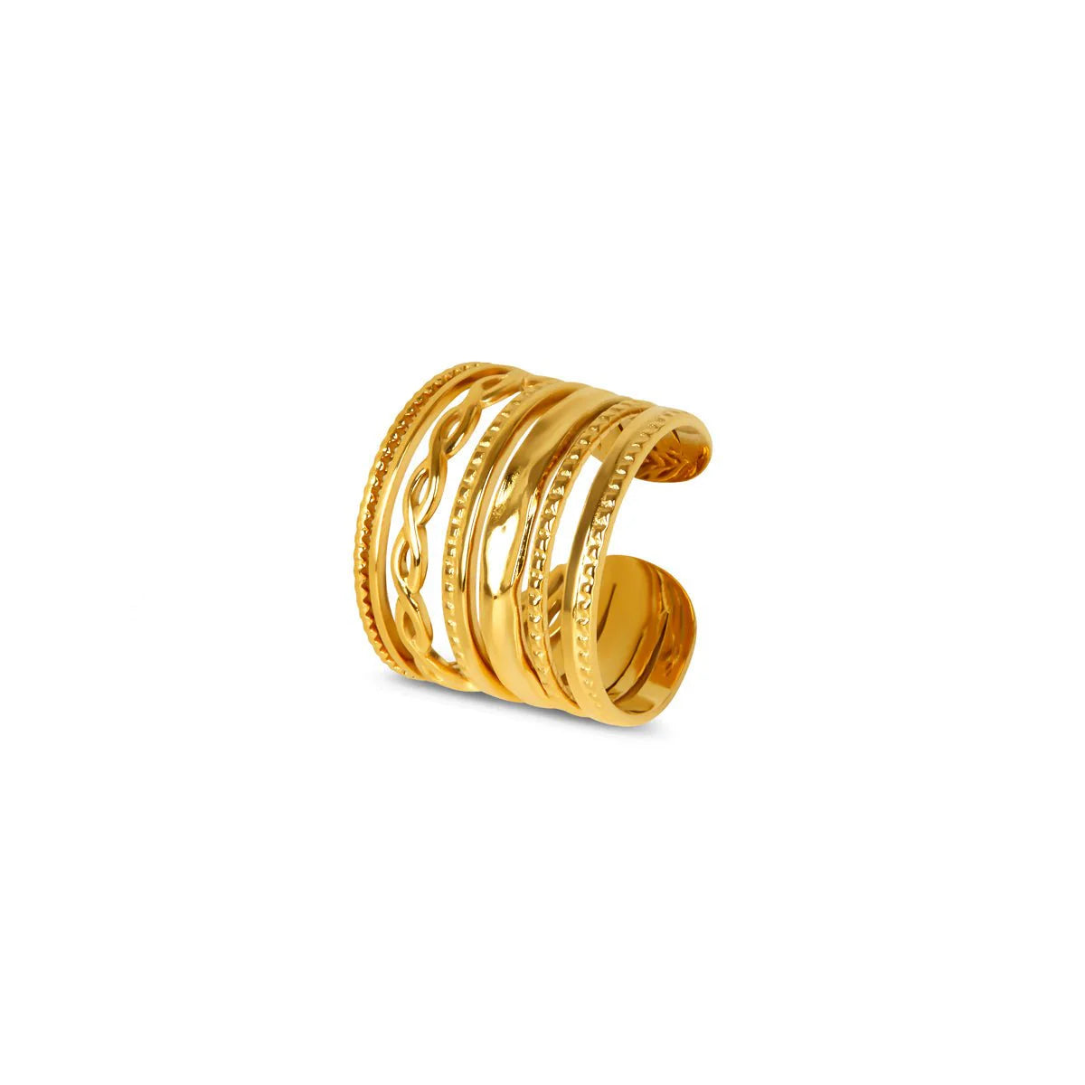 Royal Ring 18K Gold Plated Adjustable