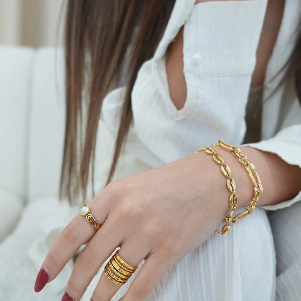 Royal Ring 18K Gold Plated Adjustable