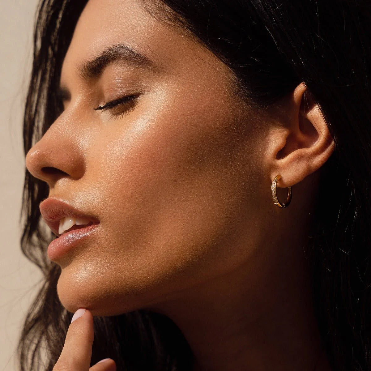 Gold-Plated Hoop Earrings