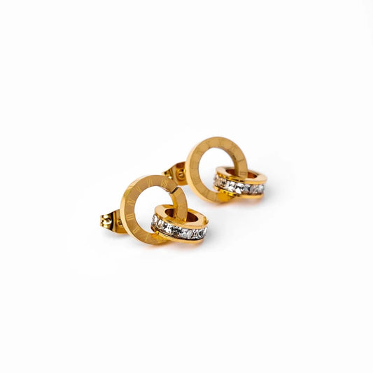 Roman Numerals Hoop Earrings