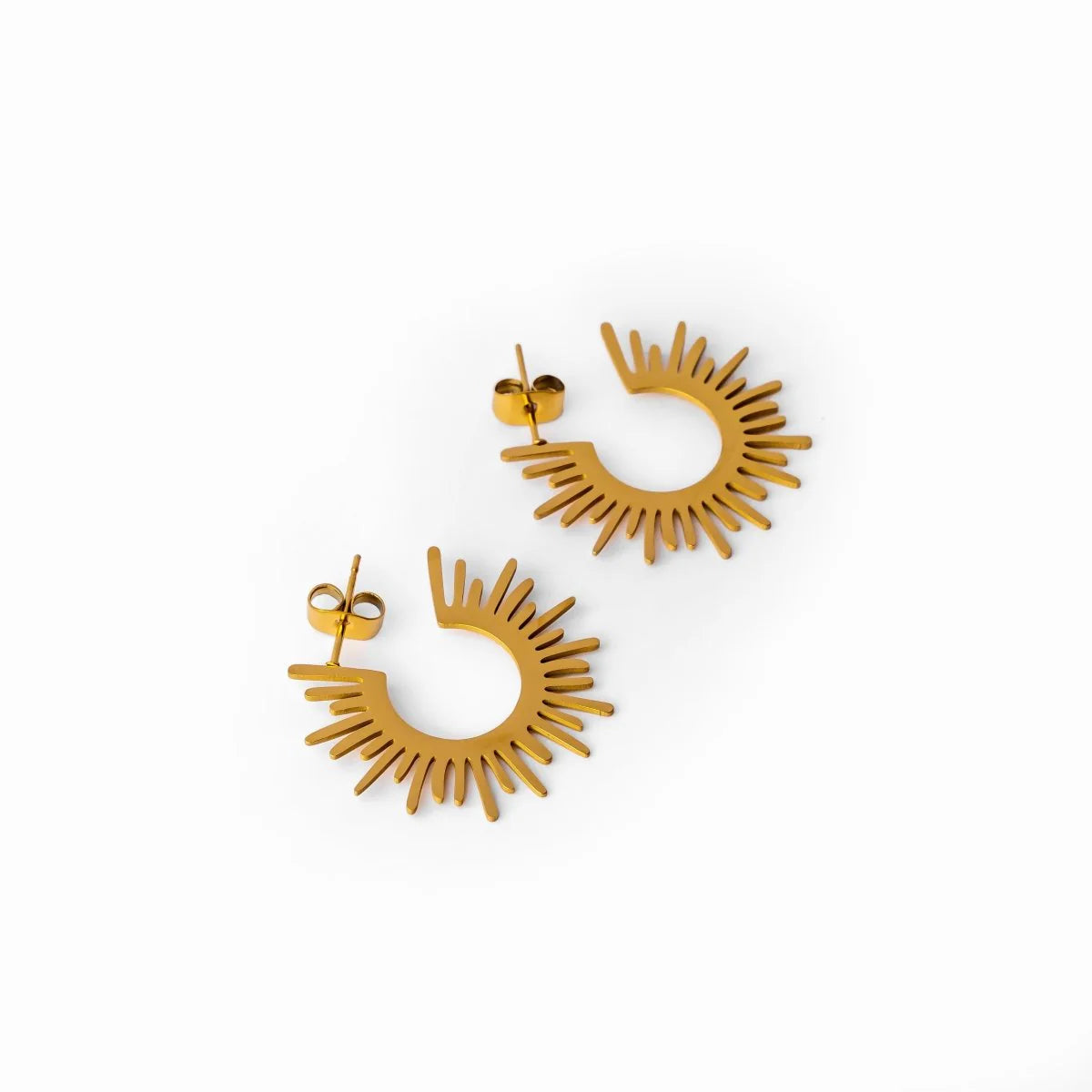 Sun Hoop Earrings