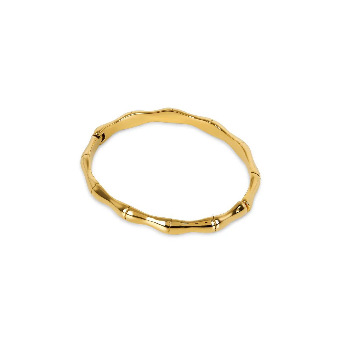 Bamboo Bracelet, 18K Gold-Plated
