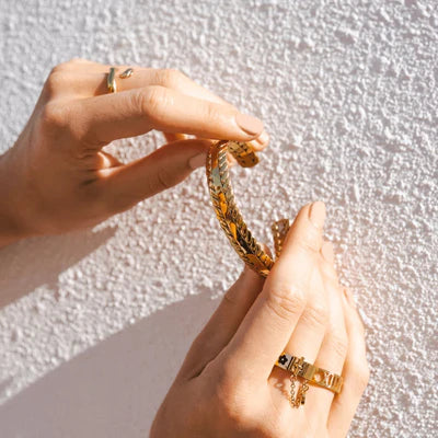 Leaves Bracelet, 18K Gold-Plated
