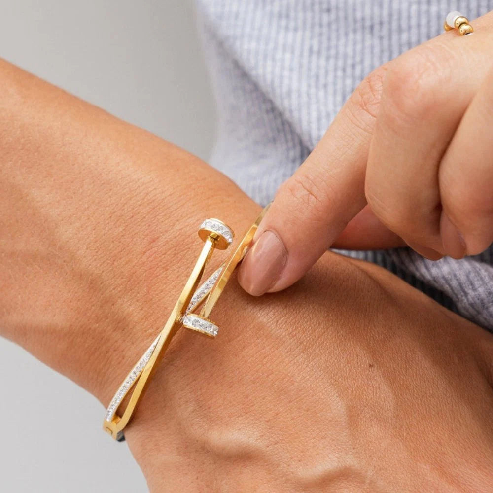 Zircon Bracelet 18K Gold Plated