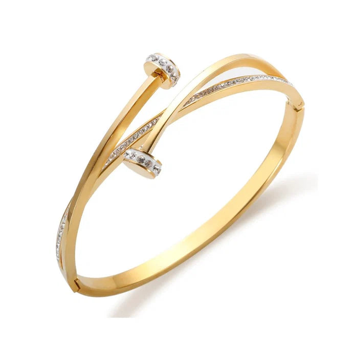 Zircon Bracelet 18K Gold Plated