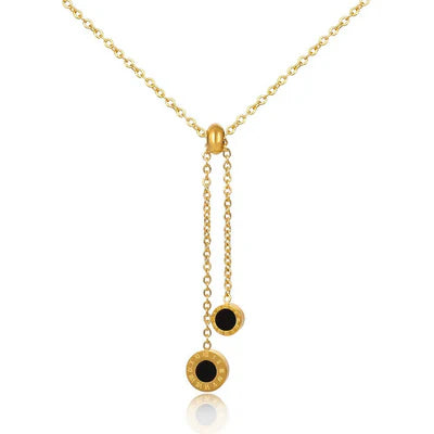 Noir Necklace, 18K Gold-Plated