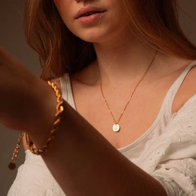 Letter Necklace, 18K Gold-Plated