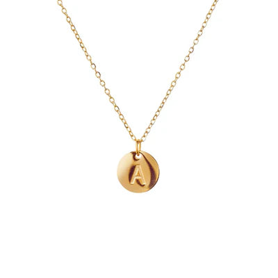 Letter Necklace, 18K Gold-Plated