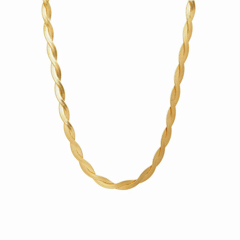 Duo Necklace, 18K Gold-Plated