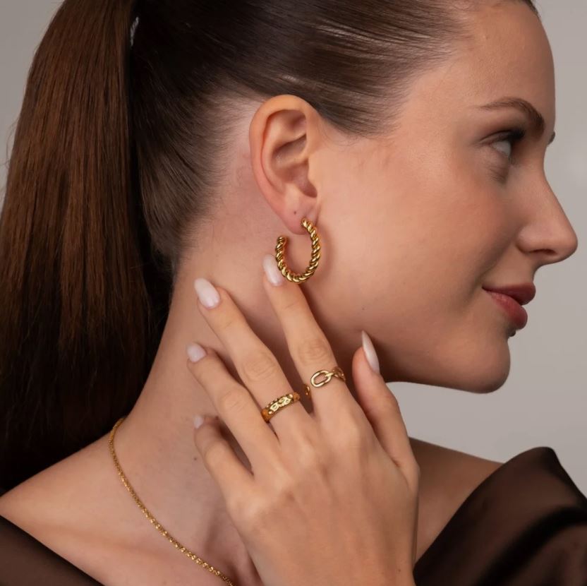 rope ring Earrings