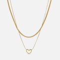 Double Necklace heart