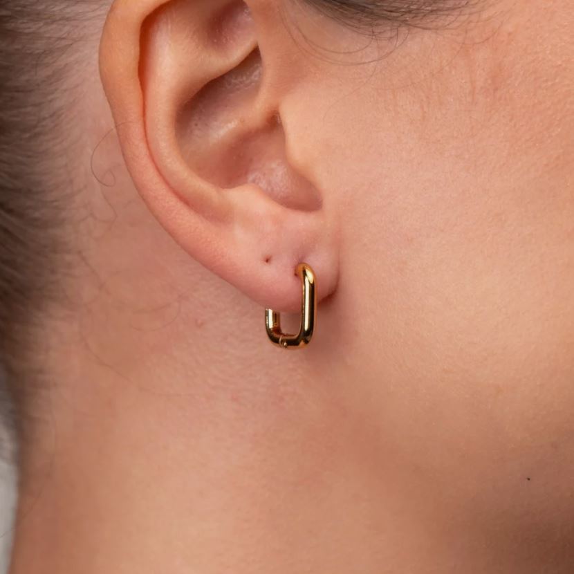 square ring Earring