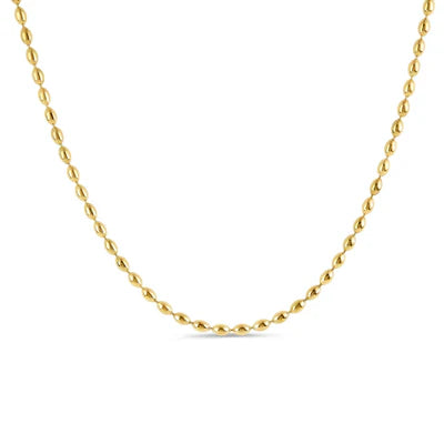 18K Gold Plated Sphere Necklace, 18K Gold Plated
